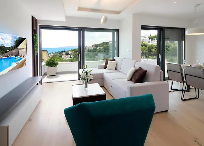 Apartament Modena Maris-heated Pool-grill-relax-jacuzzi Opatija