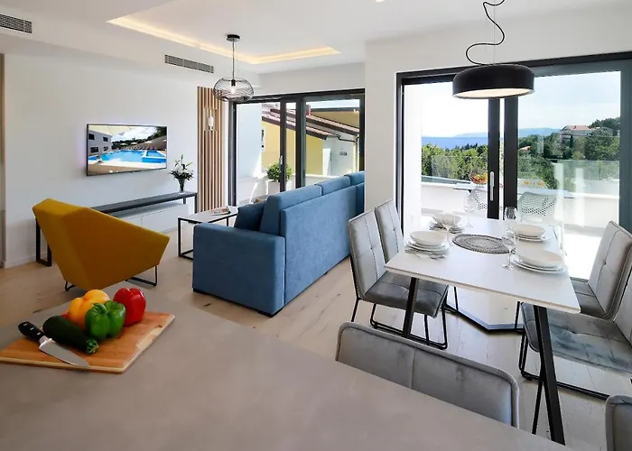 Modena Maris-heated Pool-grill-relax-jacuzzi Apartament Opatija